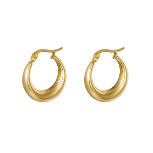 Arched hoops - Goud
