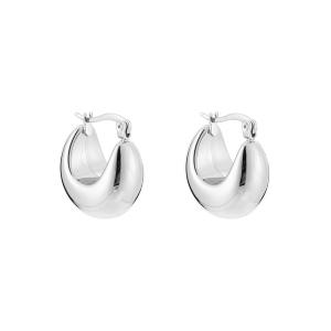 Kleine arched hoops - Zilver