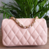 Crossbody leren tas - Licht roze